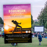 <span style='color: red'>[POSTPONED:]</span> Bohemian Rhapsody: FREE open-air movie at Cale Park!