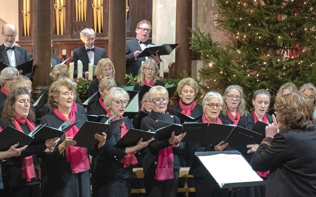 Bruton Choral Society performing a Christmas concert from a previous year