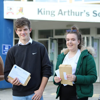 Students at King Arthur's School are celebrating their GCSE grades
