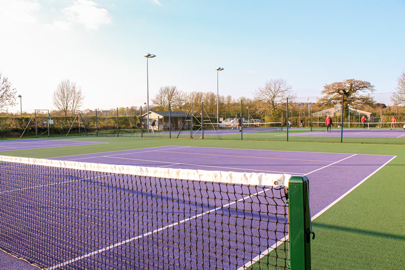 The tennis courts at Wincanton Sports Ground