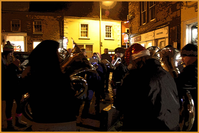 Silver Band playing carols