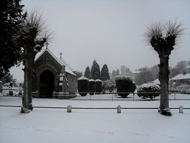 Wincanton Cemetry in the Snow - by Nick Hamblin