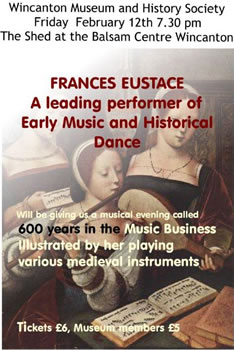Frances Eustace musical evening poster
