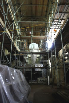 Scaffolding in St. Luke's