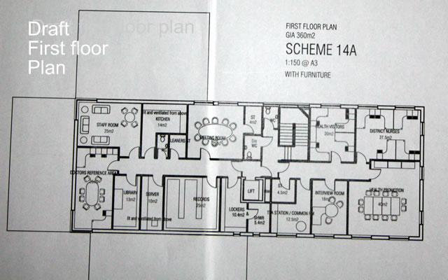 Proposed New Wincanton Health Centre - First Floor Plan