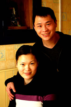 Jin and Arzen Dong, owners of Lotus House, Wincanton