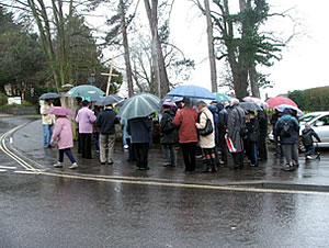 March of witness, in the rain