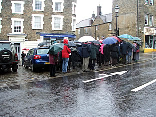 March of witness, in the rain