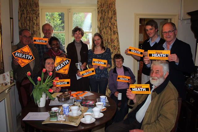 Canvassers in Wincanton get ready for the eve-of-poll delivery