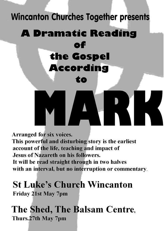 Dramatic reading of Mark's Gospell