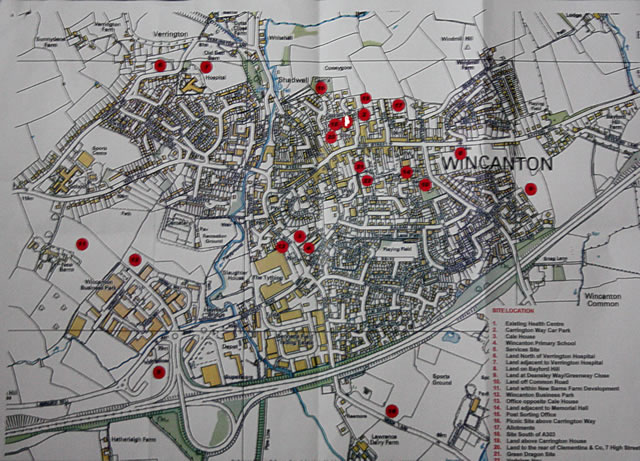 Sites that have been considered for the new Health Centre