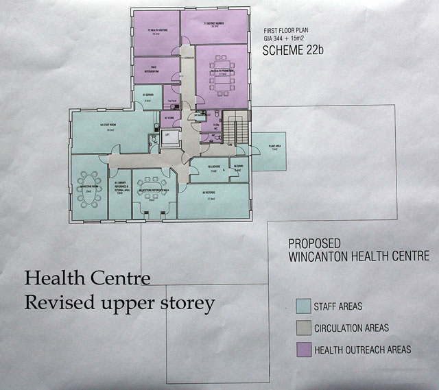 Revised upper floor plan