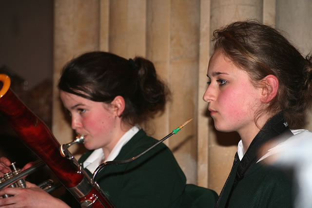 Eleanor Kirwan (trumpet) and Aleks Carlyon (bassoon)