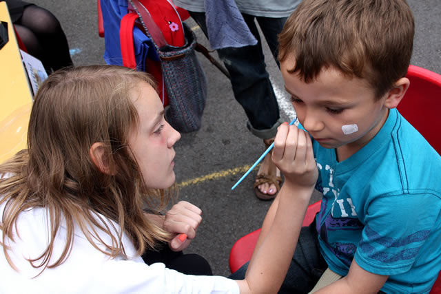 Patriotic face painting