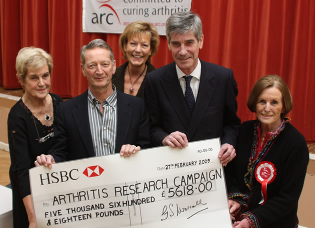 Biddie was involved in raising many thousands of pounds in support of Arthritis Research UK