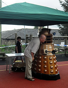 Fortunately Daleks have a very limited field of view