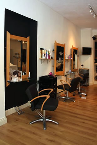 A view of the left salon wall
