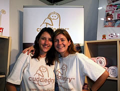Helen and Polly in Cuddledry T-Shirts