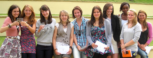 Successful A-Level students from BSG