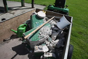 Broken concrete