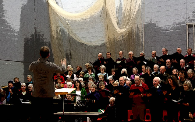 Wincanton Choral Society practise