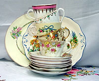 Vintage china available for hire