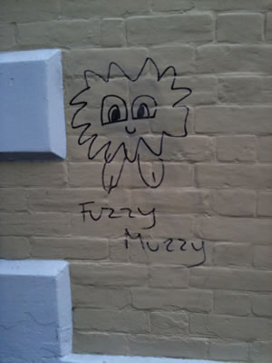 Graffiti found in the town centre