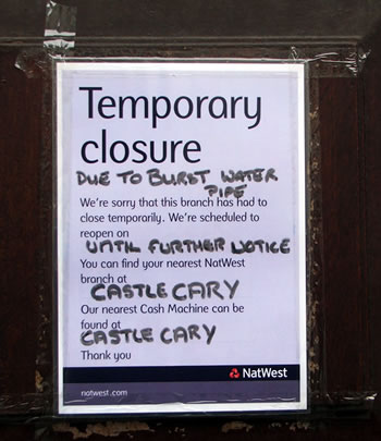 Closure notice