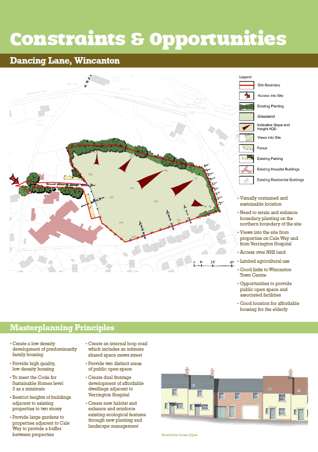 Dancing Lane development proposal constraints and opportunities