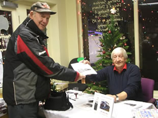 Gerald Box signing copies of his new book