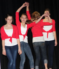 The Year 8 dance group