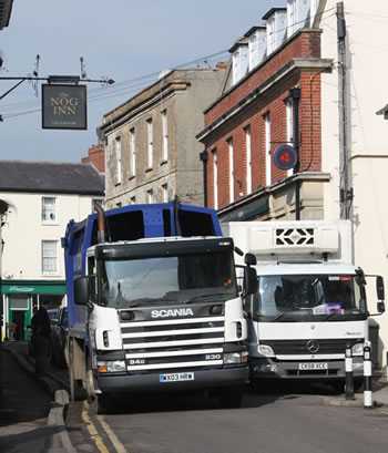 A tight fit jams the road frequently