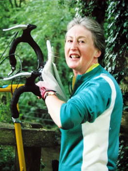 Marget and her bike