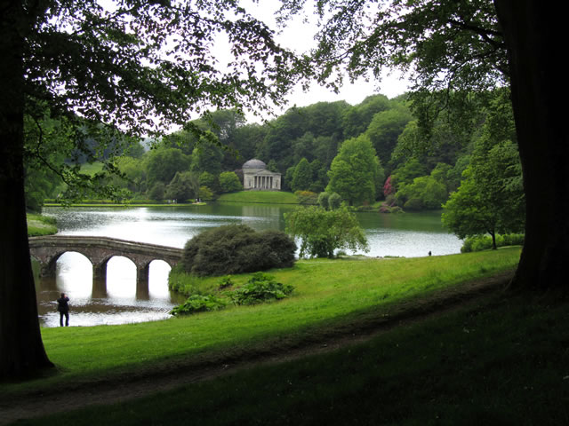 A view across Stourhead lake