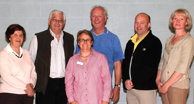 The current Centre General Manager, Lisa Vyner, with some past and present trustees