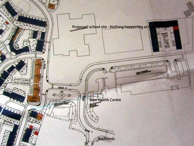 Proposed school site, near estate entrance