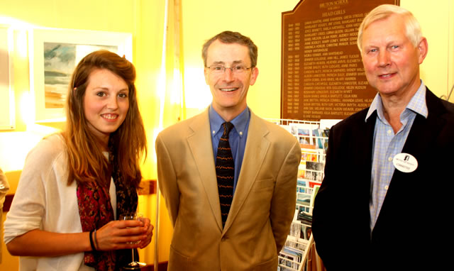 Sophie Bowen, Headmaster John Burrough and Clive Dand