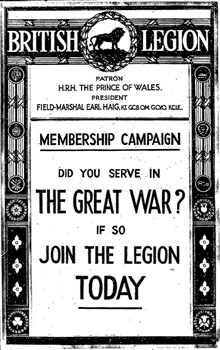 Royal British Legion poster