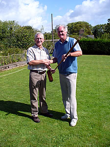 Trevor Gill and Keith Gudgeon at Charlton Croquet Club