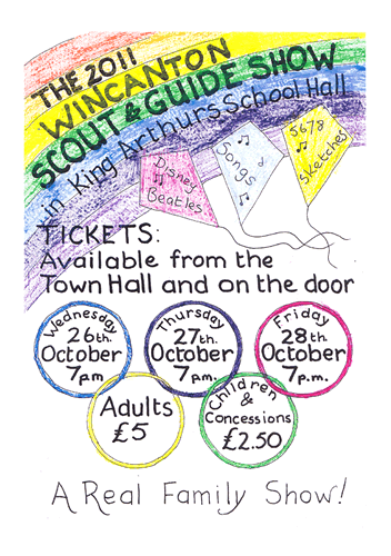 The Wincanton Scout & Guide Show 2011 poster
