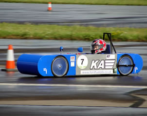 KAIII racing in wet conditions