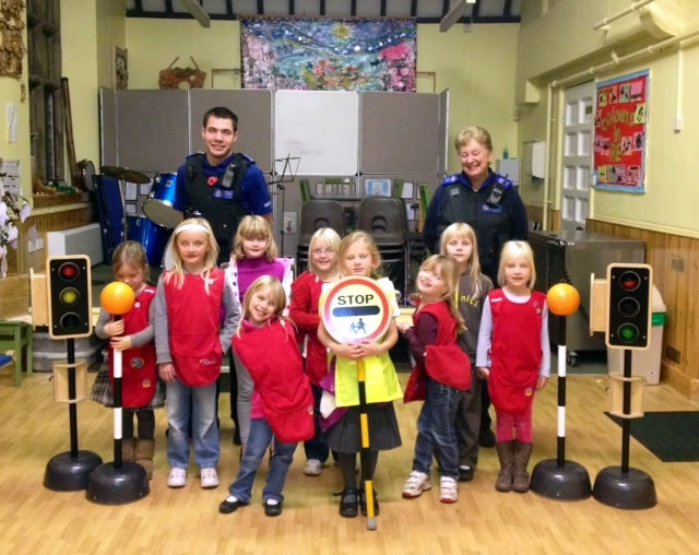 Castle Cary Beat Team with the Galhampton Rainbows at North Cadbury Primary School
