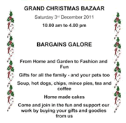 Start Your Christams Shopping at the Animal Rescue Christmas Bazaar