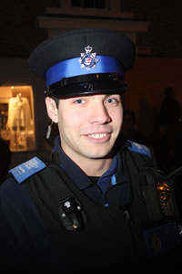 PCSO Daniel Arthur. Enjoying the Extravaganza, I reckon.