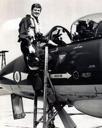 Paddy Hughes in his Airforce days