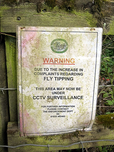 SSDC fly-tipping notice