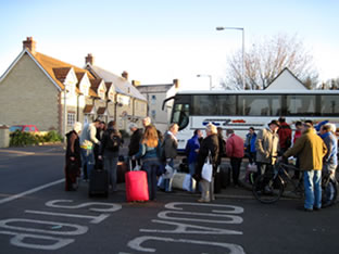 Preparing to leave Wincanton