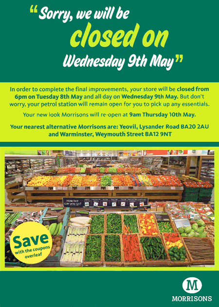 The coupon leaflet they're handing out in Morrisons