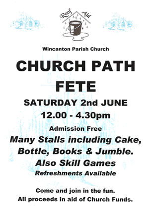 Church Path Fete poster