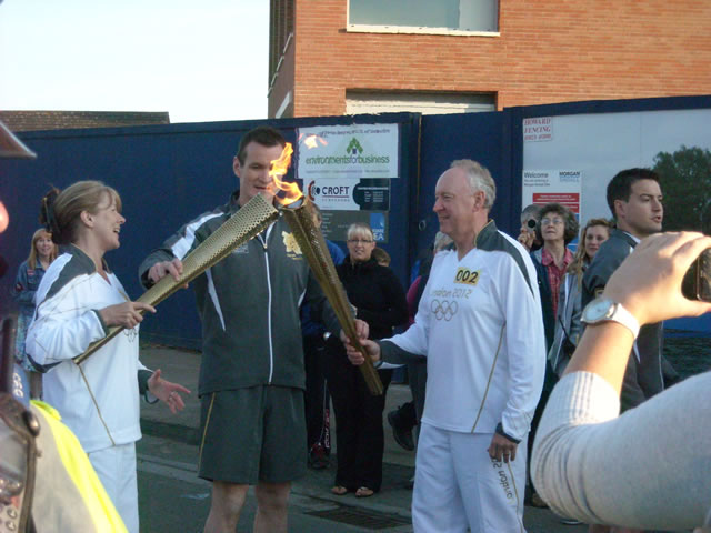 Lighting the Olympic Torch